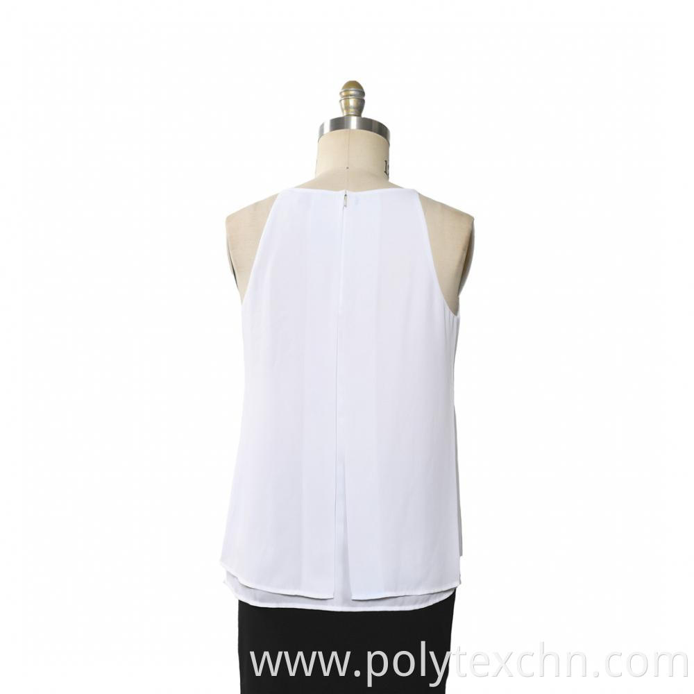 Ladies Tops Chiffon Add Vest